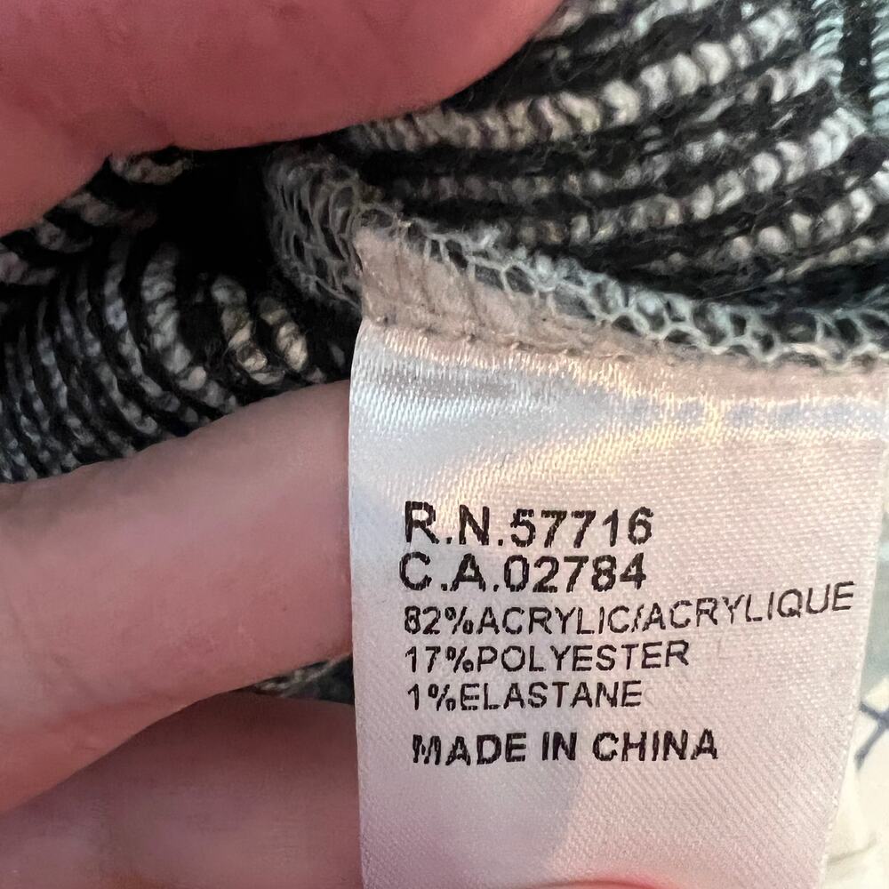 NEW Papillon Textured Liner Print Sweater Dress Grey Size Large - Picture 13 of 16